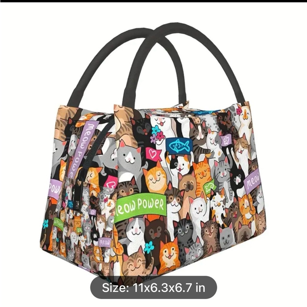 Colorful Cat Print Mini Bag